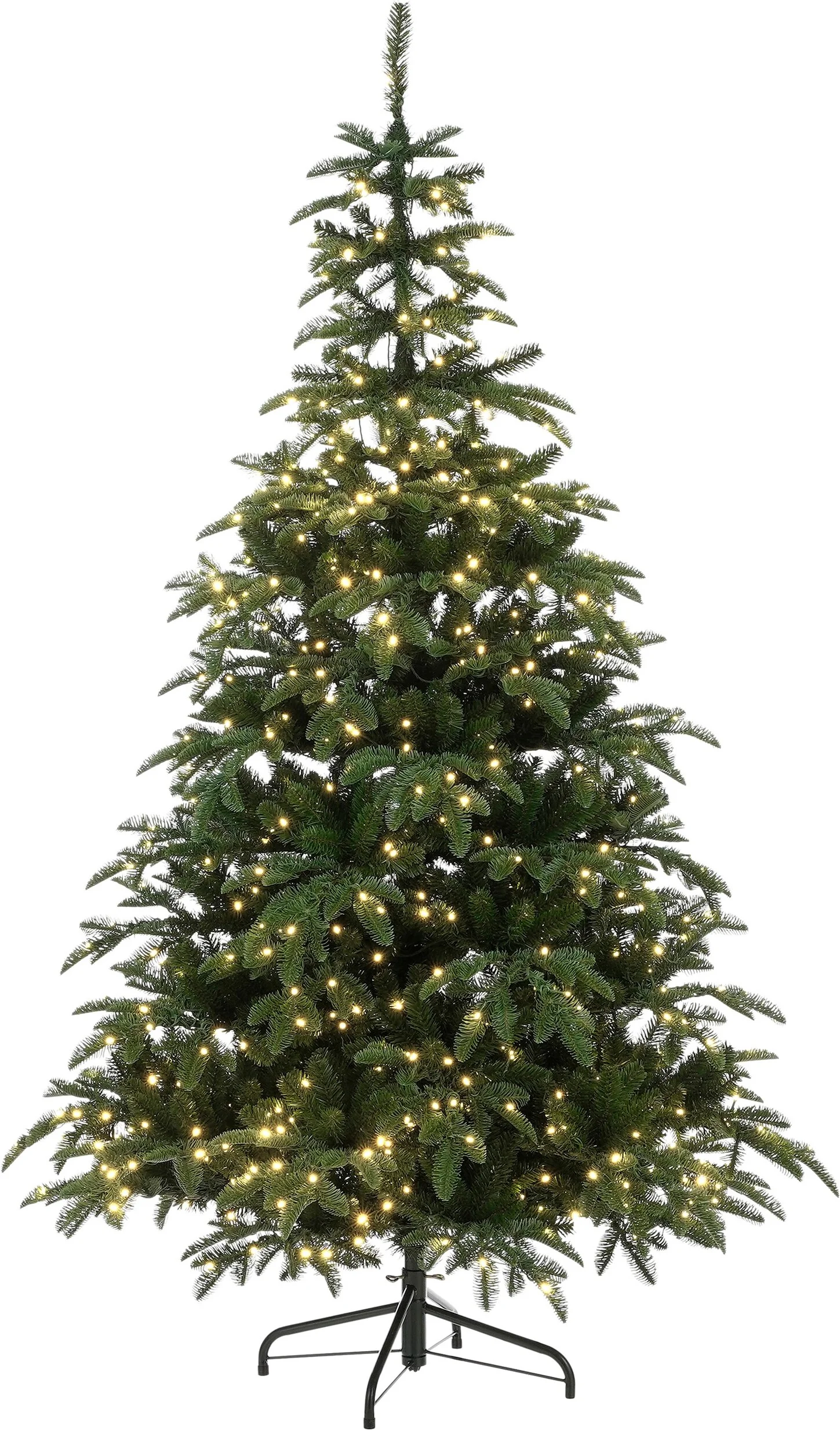 Black Box kunstkerstboom Nordmann met 800 lampjes warm wit D 129 H 215 cm