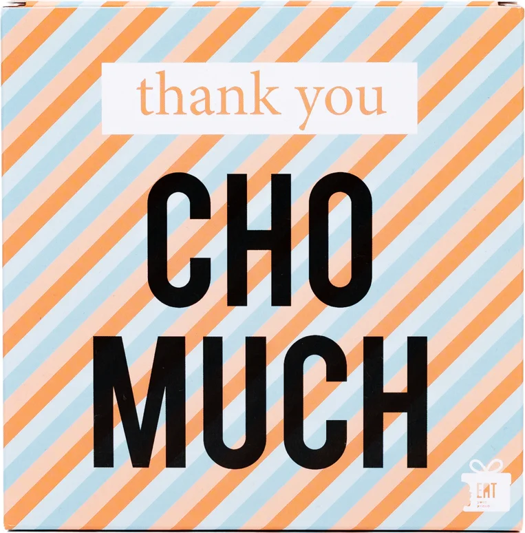 Chocola in cadeaudoosje 'thank you cho much'