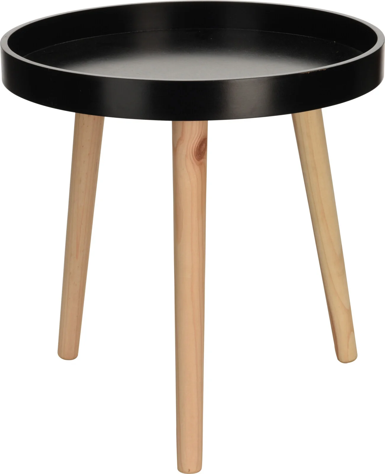 Bijzettafel Luigi zwart 41 x 6 x 40,5 cm
