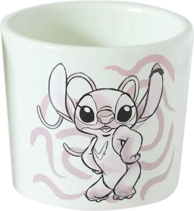 Disney bloempot Stitch wit D 8 H 7,5 cm