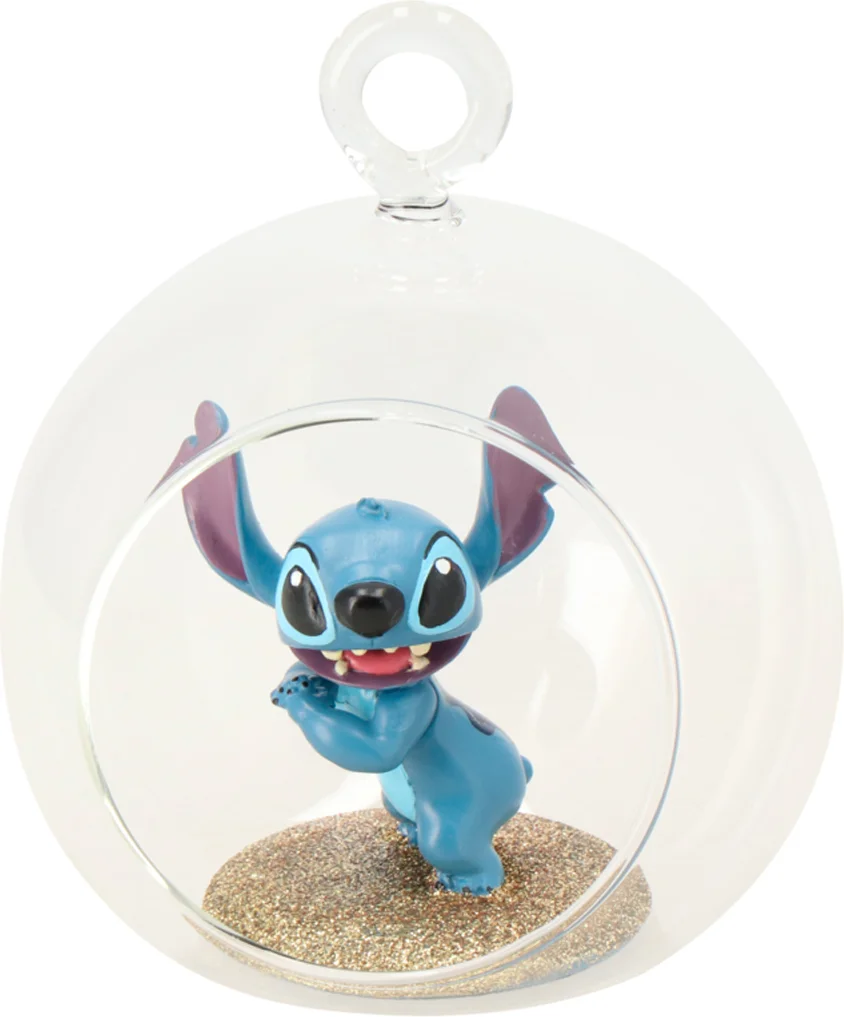 Disney kerstbal Stitch blauw D 10 cm