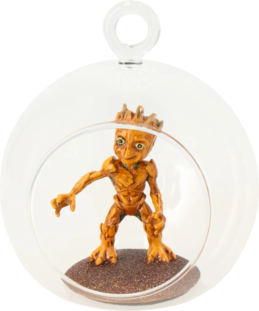 Disney kerstbal Marvel groot bruin D 10 cm