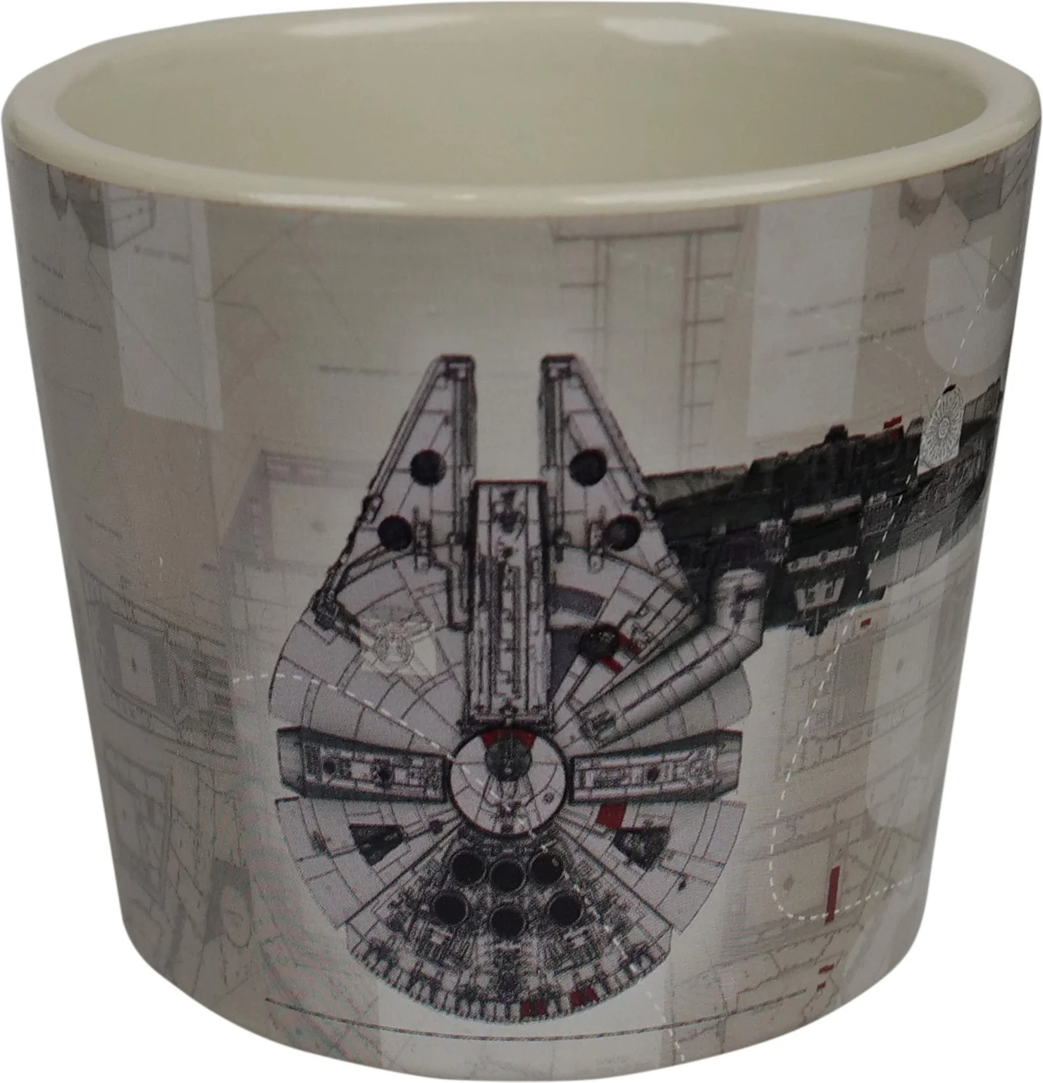Disney bloempot Star Wars millennium falcon beige D 8,5 H 7,5 cm