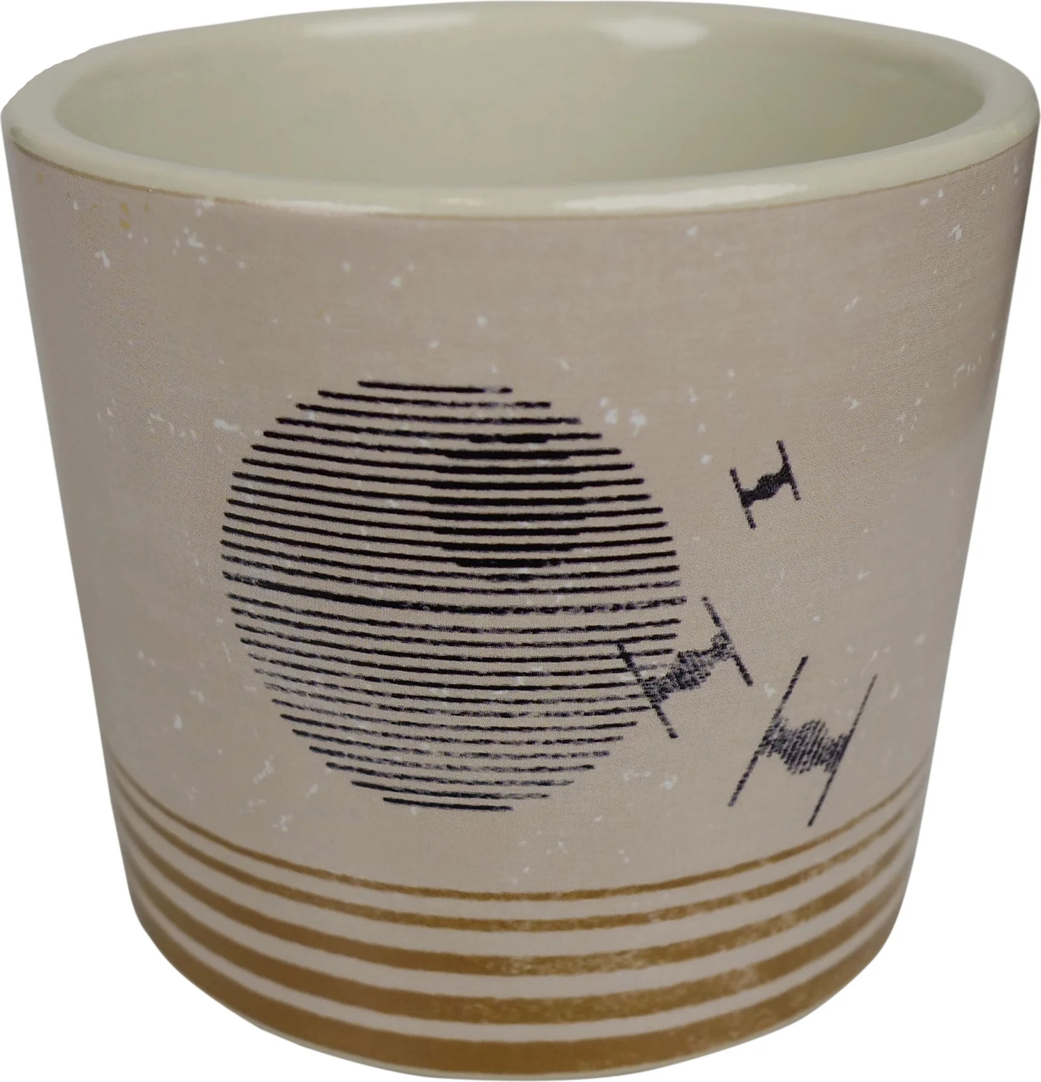 Disney bloempot Star Wars death star beige D 8,5 H 7,5 cm