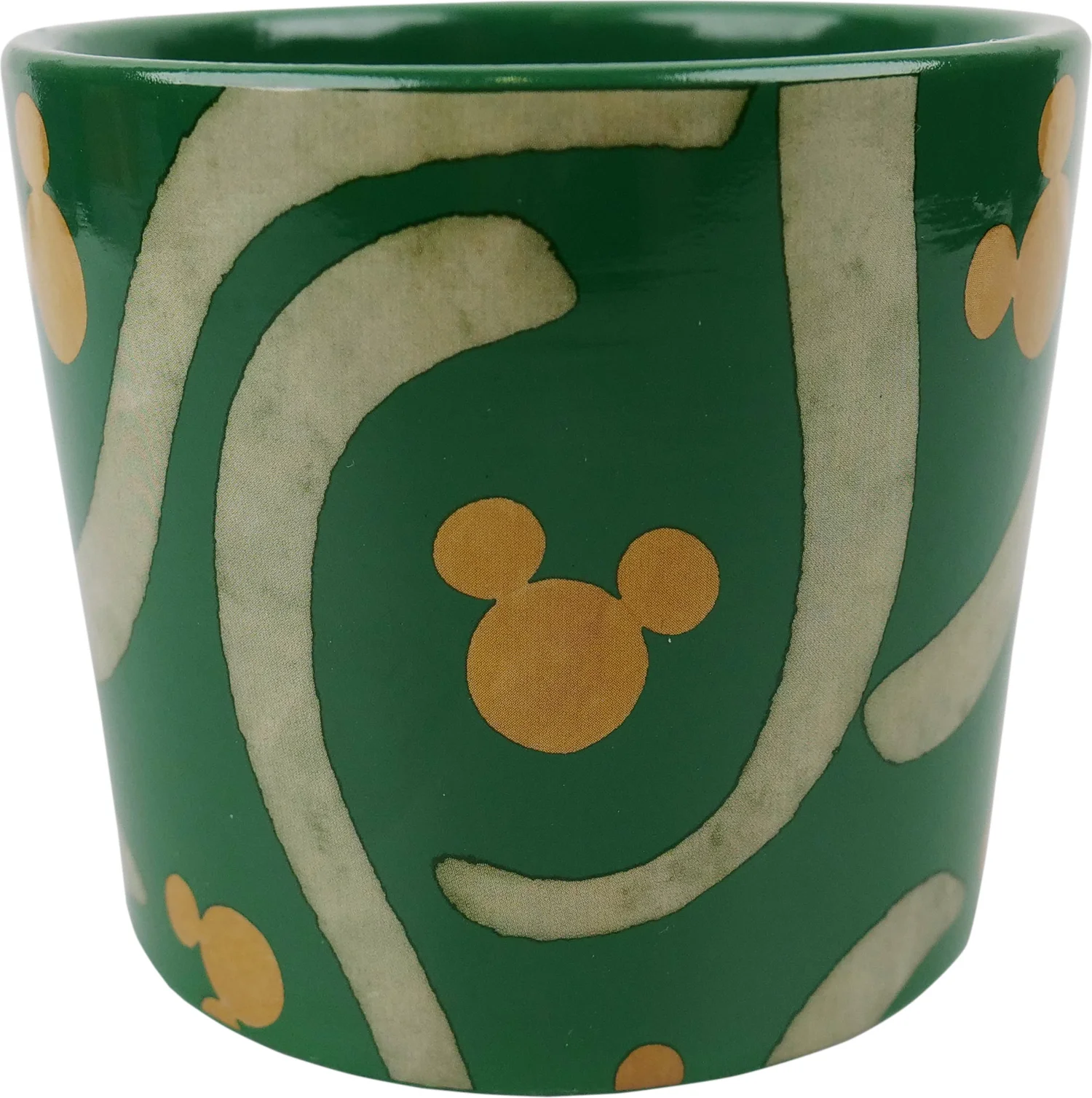 Disney bloempot Mickey en Vrienden logo groen D 8,5 H 7,5 cm