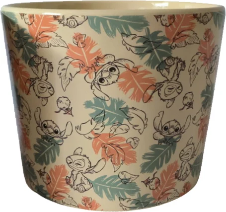 Disney bloempot Stitch wit D 14,5 H 14 cm