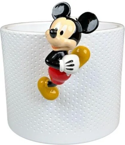Disney bloempot Buddy Mickey wit 6 x 5 x 10 cm