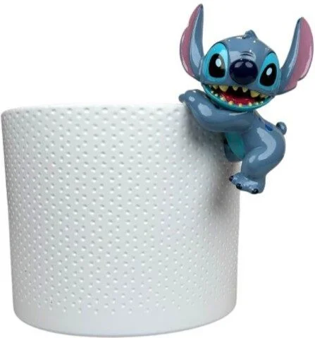 Disney bloempot Buddy Stitch wit 6 x 5 x 10 cm