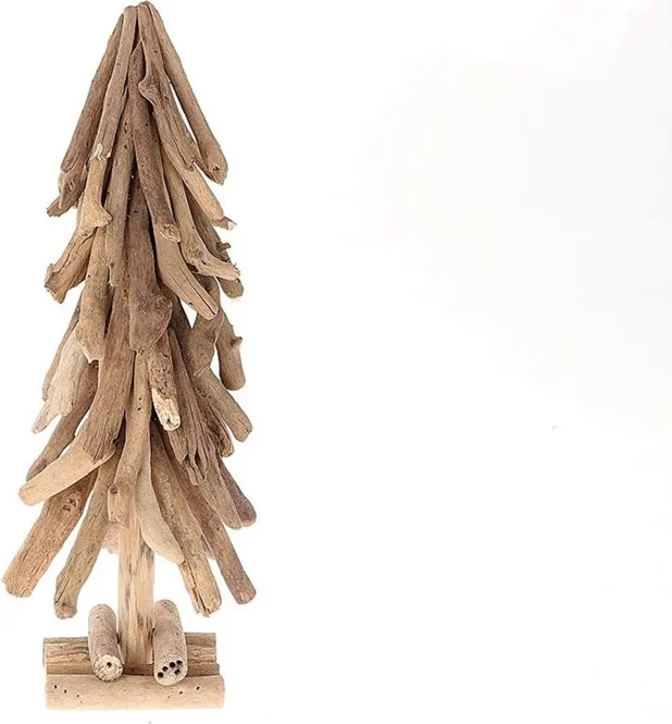 Decoratie figuren kerstboom Eva naturel D 13 H 30 cm