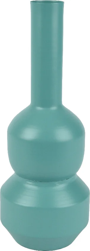 Decoris vaas blauw D 12 H 34 cm
