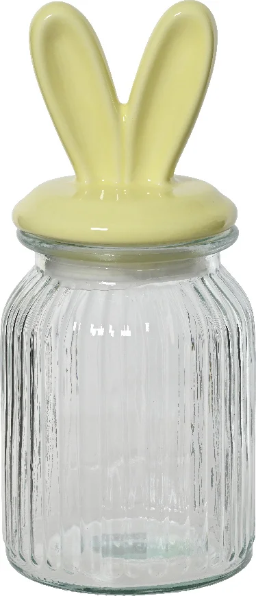 Decoris voorraadpot Nova geel D 11 H 24 cm