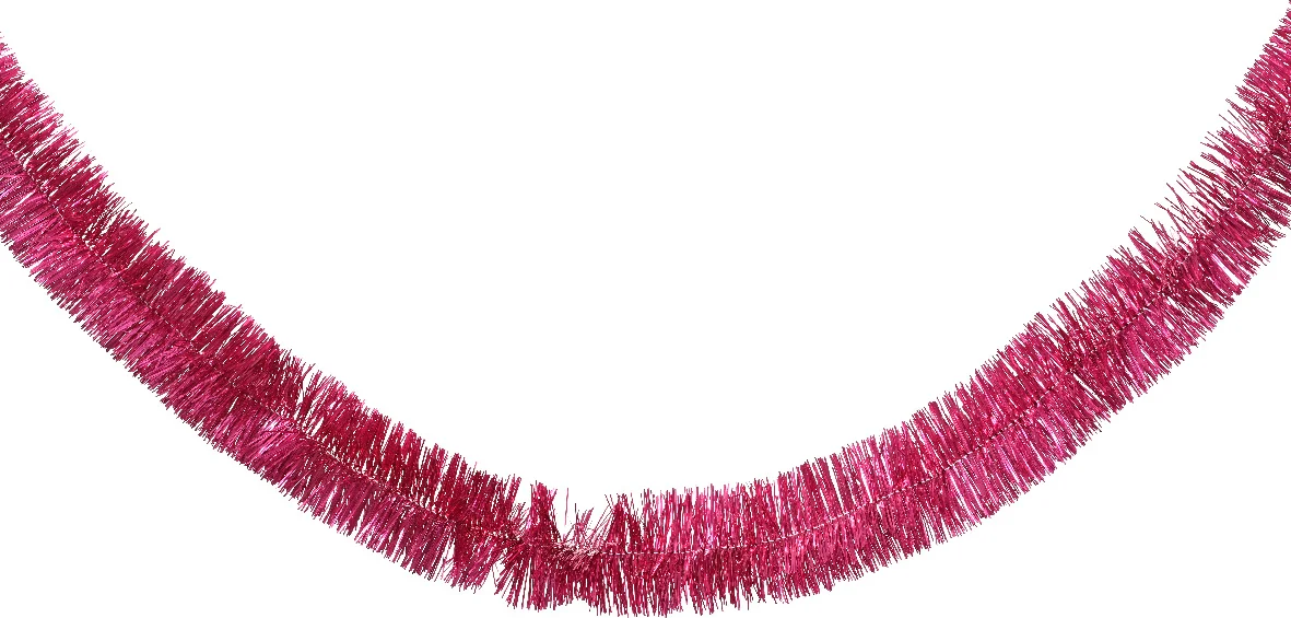 Decoris kerst slinger roze 270 cm