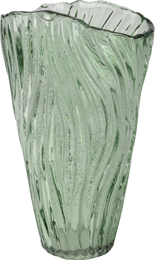 Decoris vaas groen 22,5 x 14,5 x 35 cm