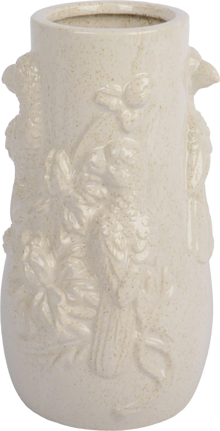 Decoris vaas Bird crème D 15 H 24,5 cm
