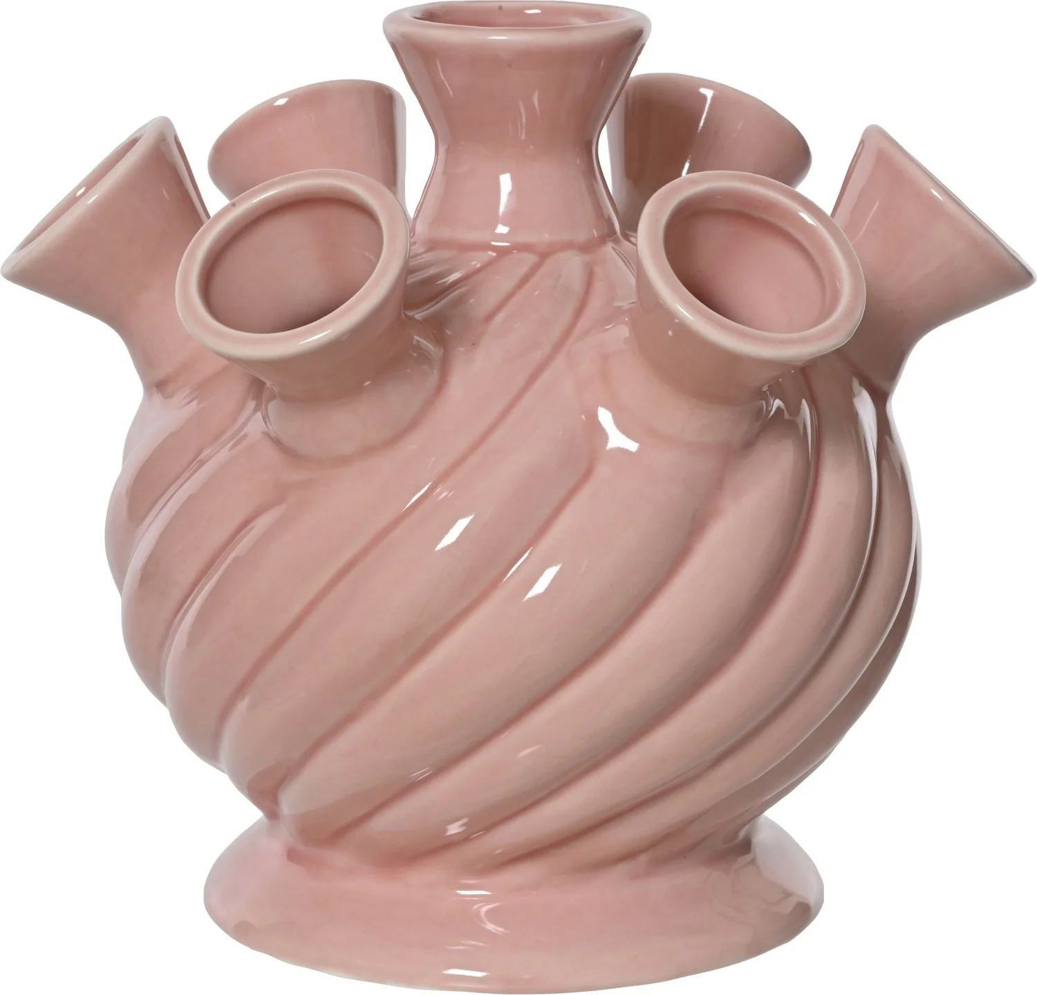 Decoris vaas Tullip roze D 18 H 16 cm