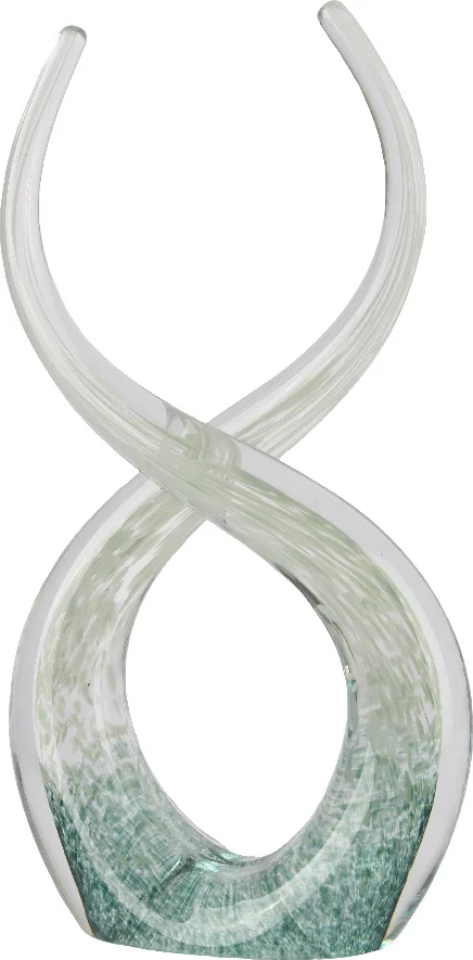 Decoris beeld Aqua groen 13 x 7 x 25 cm
