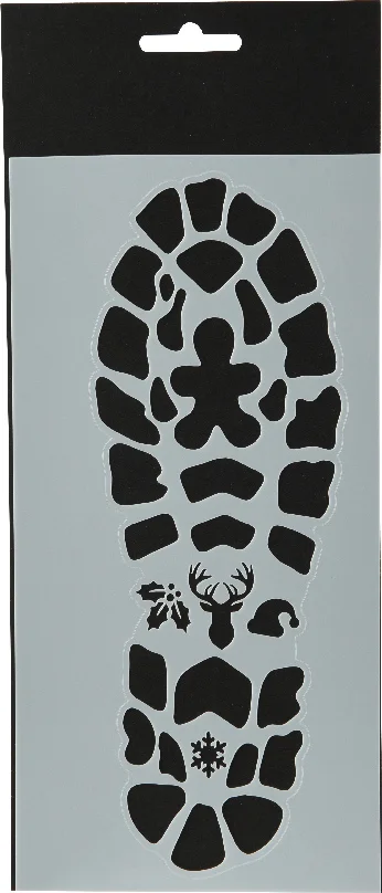 Decoris raam stencils zwart / wit 25 x 13 cm 2 stuks