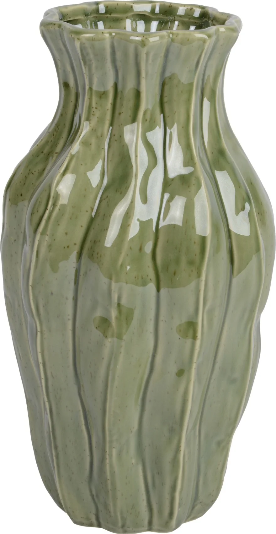 Decoris vaas Jun groen D 14,5 H 26 cm