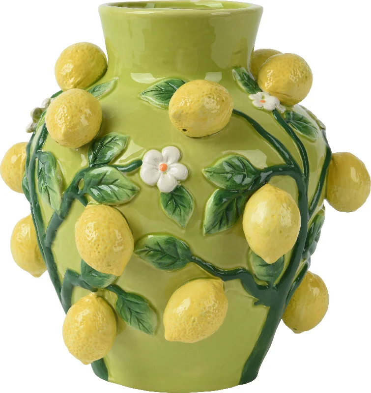 Decoris vaas Berry groen D 26 H 26 cm