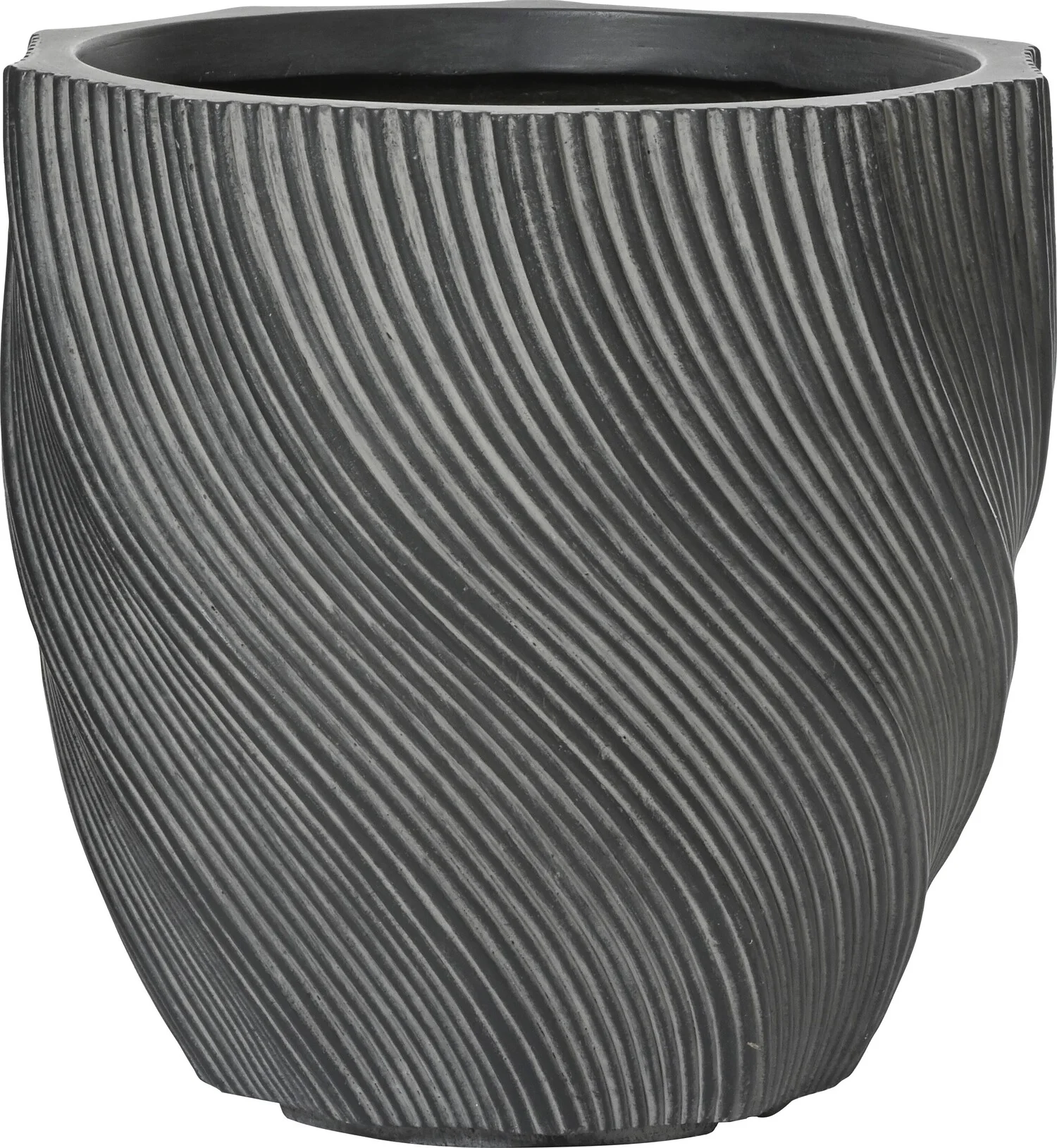 Bloempot Jade antraciet D 32 H 32 cm