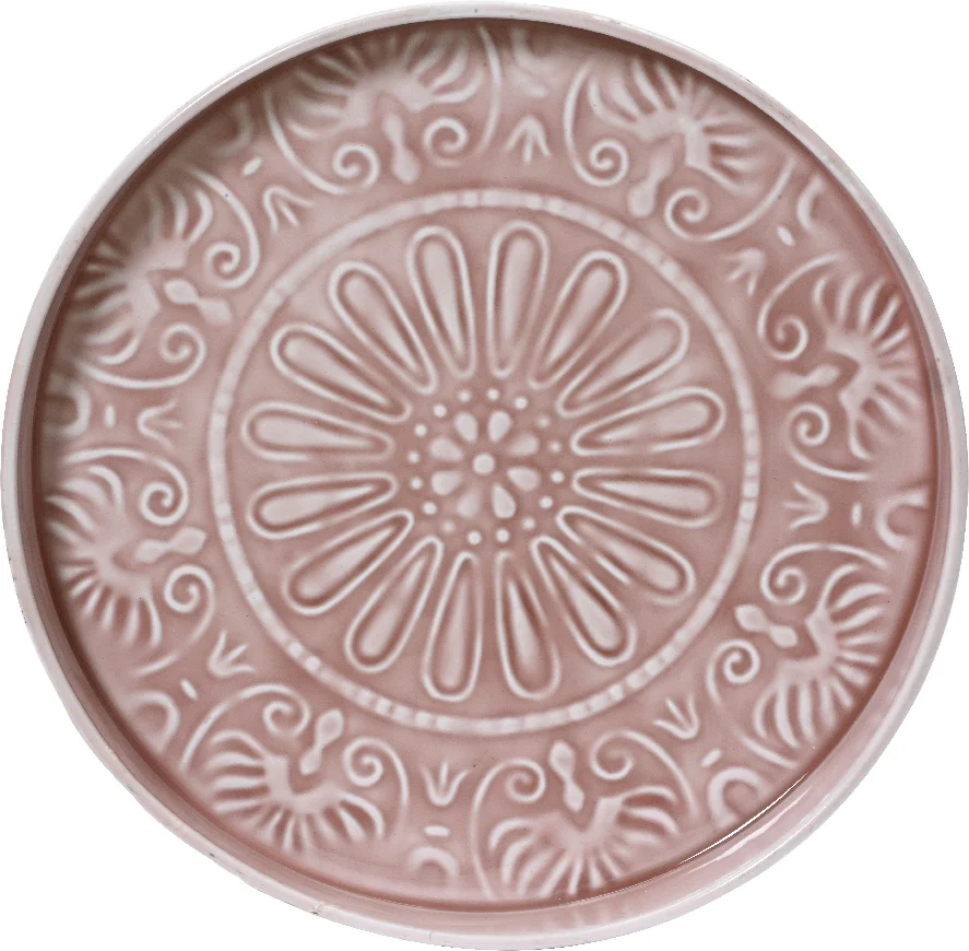 Decoris decoratiebord Cura paars D 32 H 3 cm