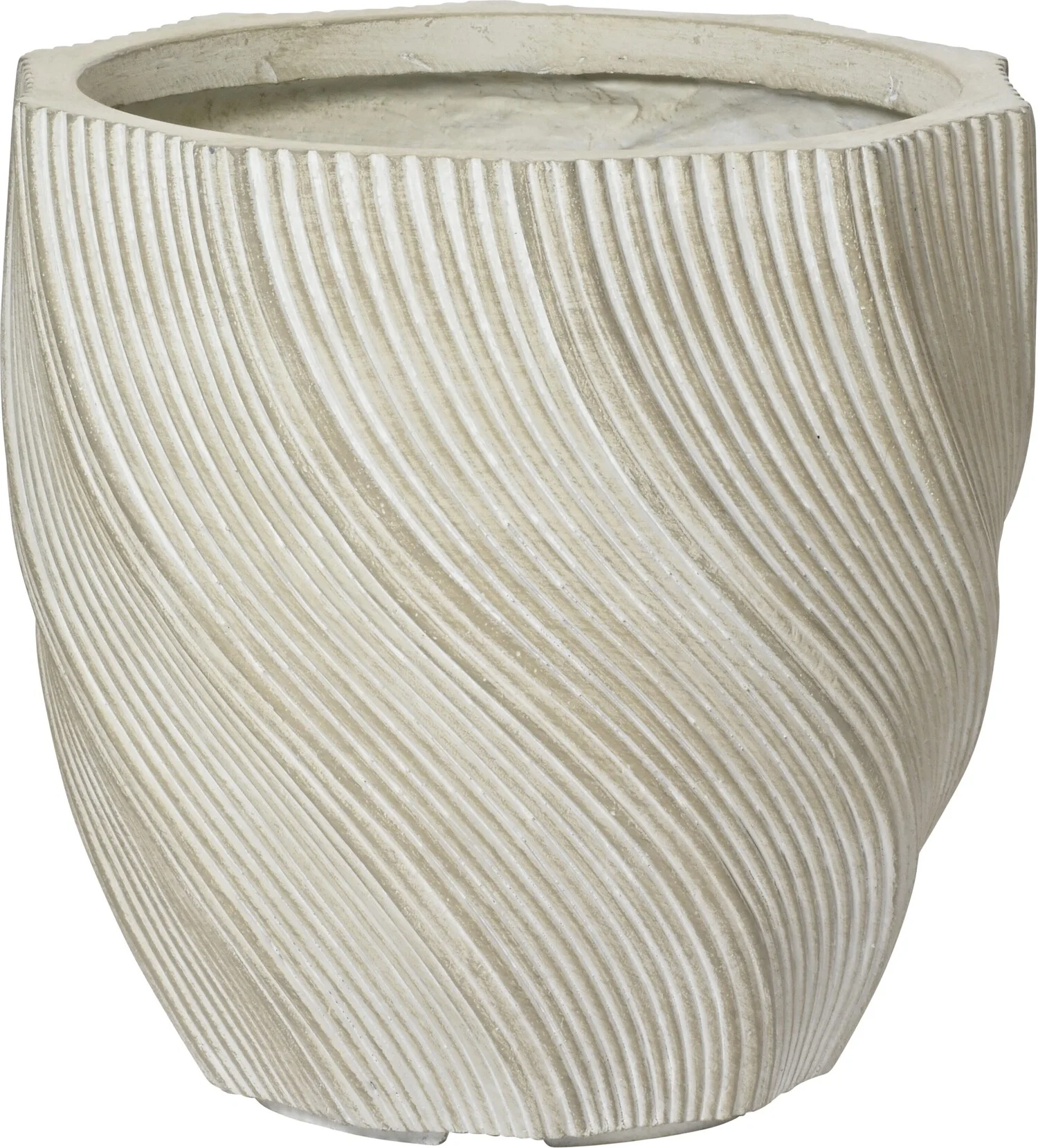 Bloempot Jade beige D 32 H 32 cm