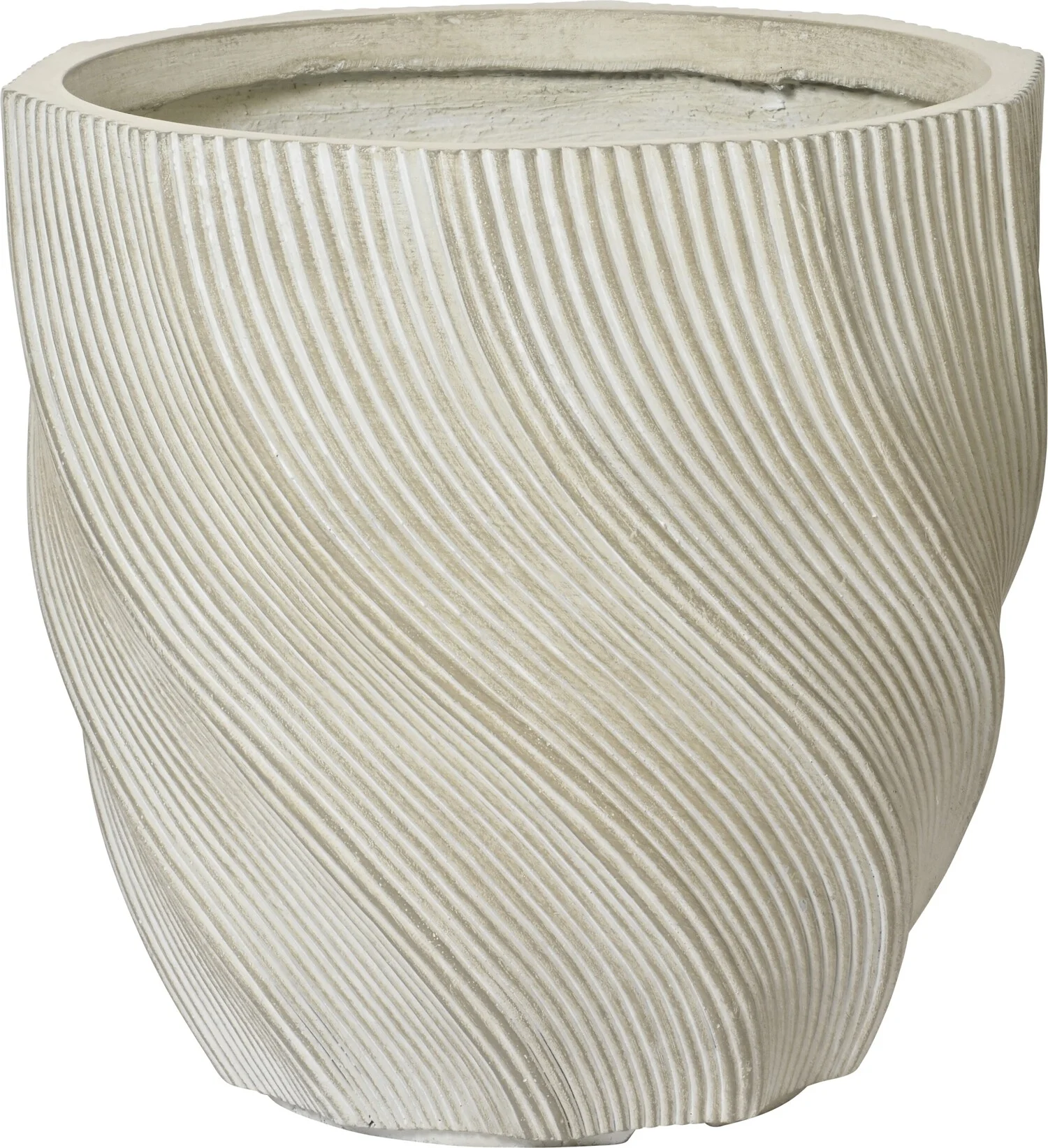 Bloempot Jade beige D 38 H 38 cm