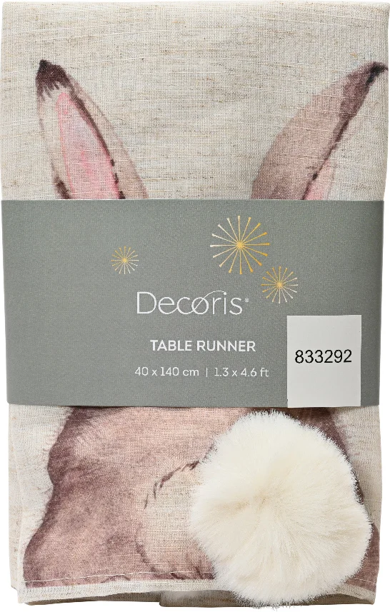 Decoris tafelloper Bun naturel 40 x 140 cm