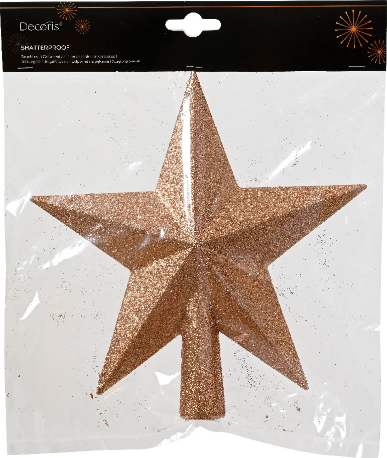 Decoris piek Marilene ster goud 4,2 x 19 x 19 cm
