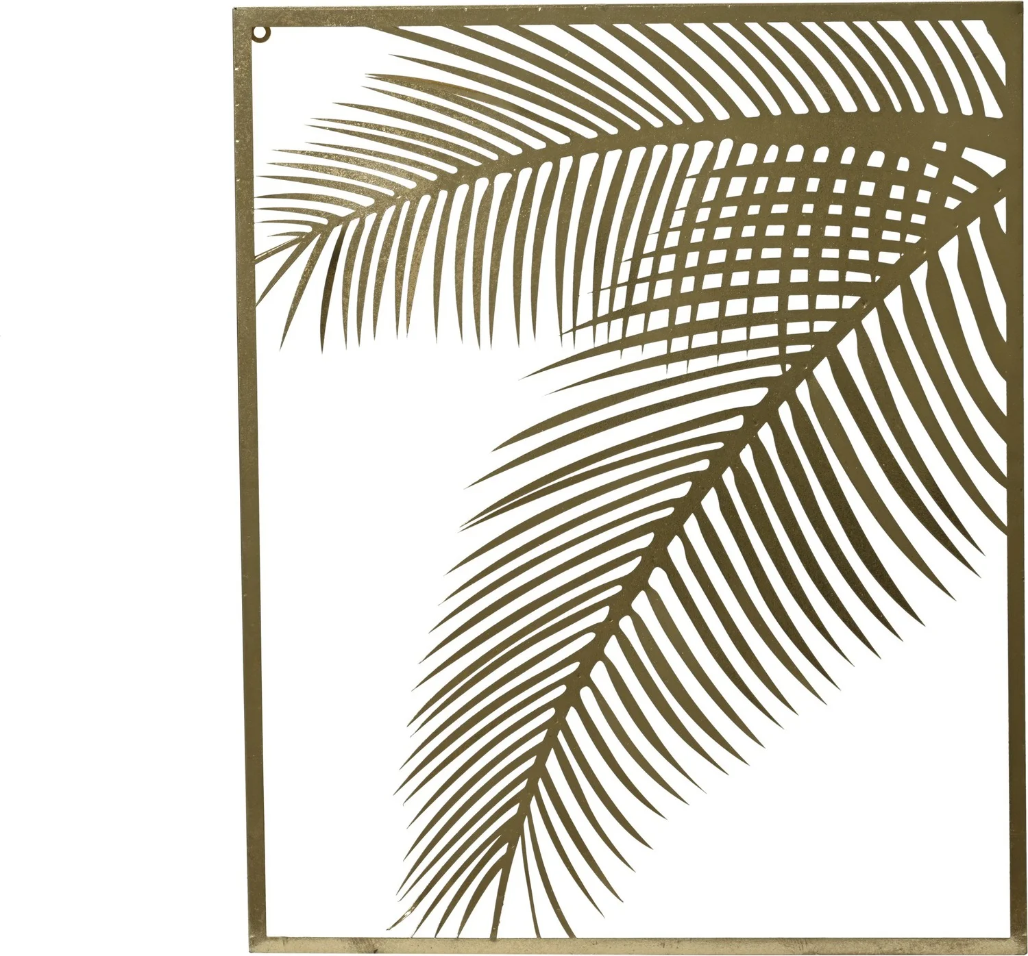 Decoris wandhanger Palm goud 45 x 1,5 x 55 cm
