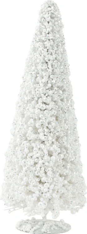 Decoris decoratieboom Foam wit D 15 H 40 cm