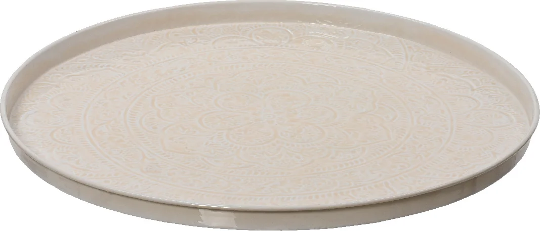 Decoris decoratiebord Cura crème D 60 H 3 cm