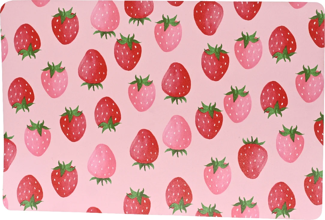 Decoris placemat Aardbei roze 30 x 45 cm