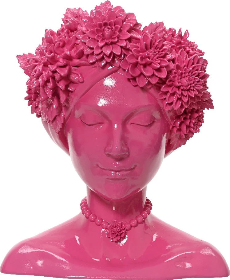Decoris vaas Kena roze 16,9 x 14 x 19,7 cm
