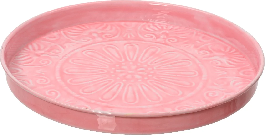 Decoris decoratiebord Cura roze D 30 H 3 cm