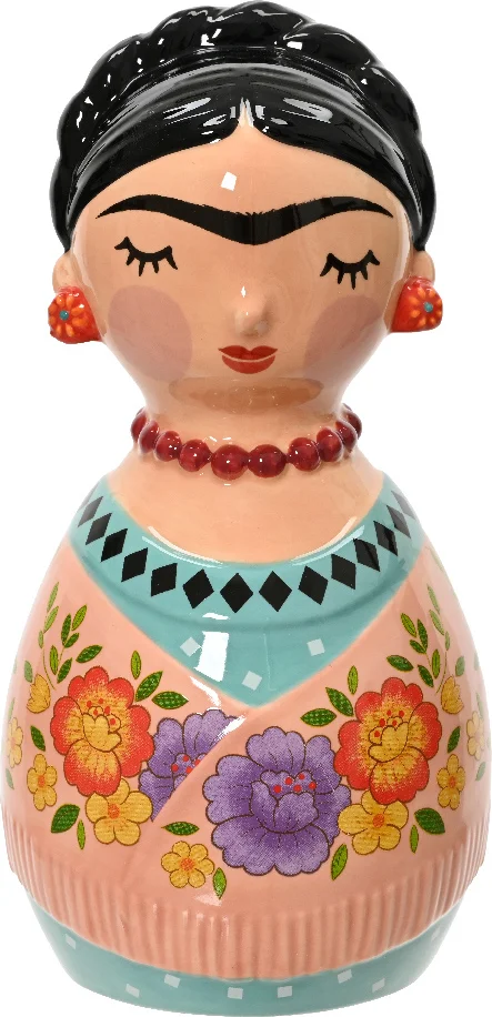 Decoris beeld Frida roze D 7,3 H 14,8 cm
