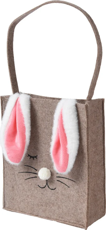 Decoris kadotas paashaas beige 20 x 42 x 7 cm