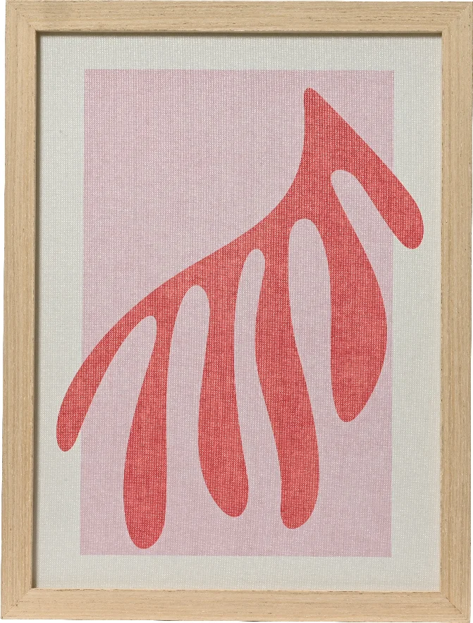 Decoris schilderij blad 40 x 30 cm