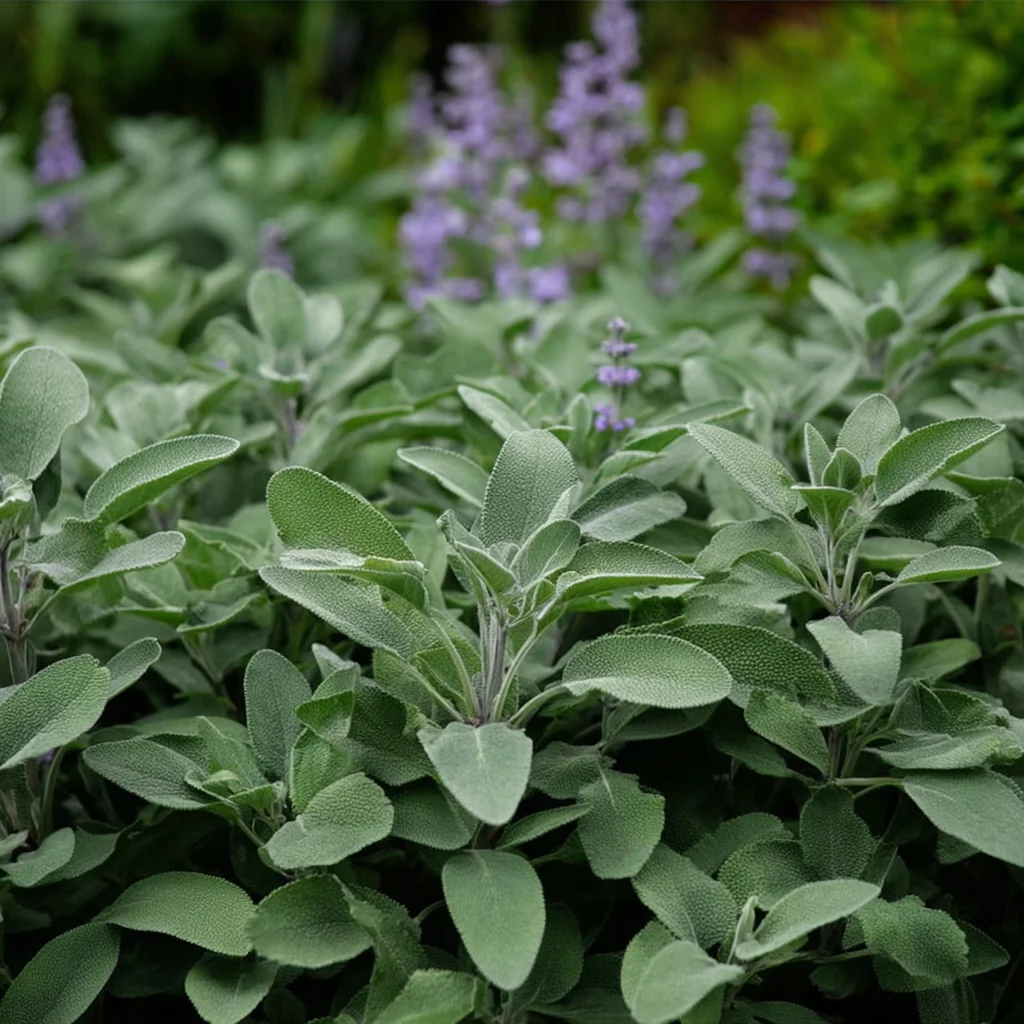 10 x  Biologische Salie (Salvia officinalis 'Berggarten' ) D 11 H 15 cm