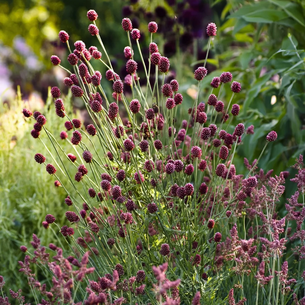 10 x  Biologische Grote pimpernel (Sanguisorba officinalis ) D 11 H 15 cm