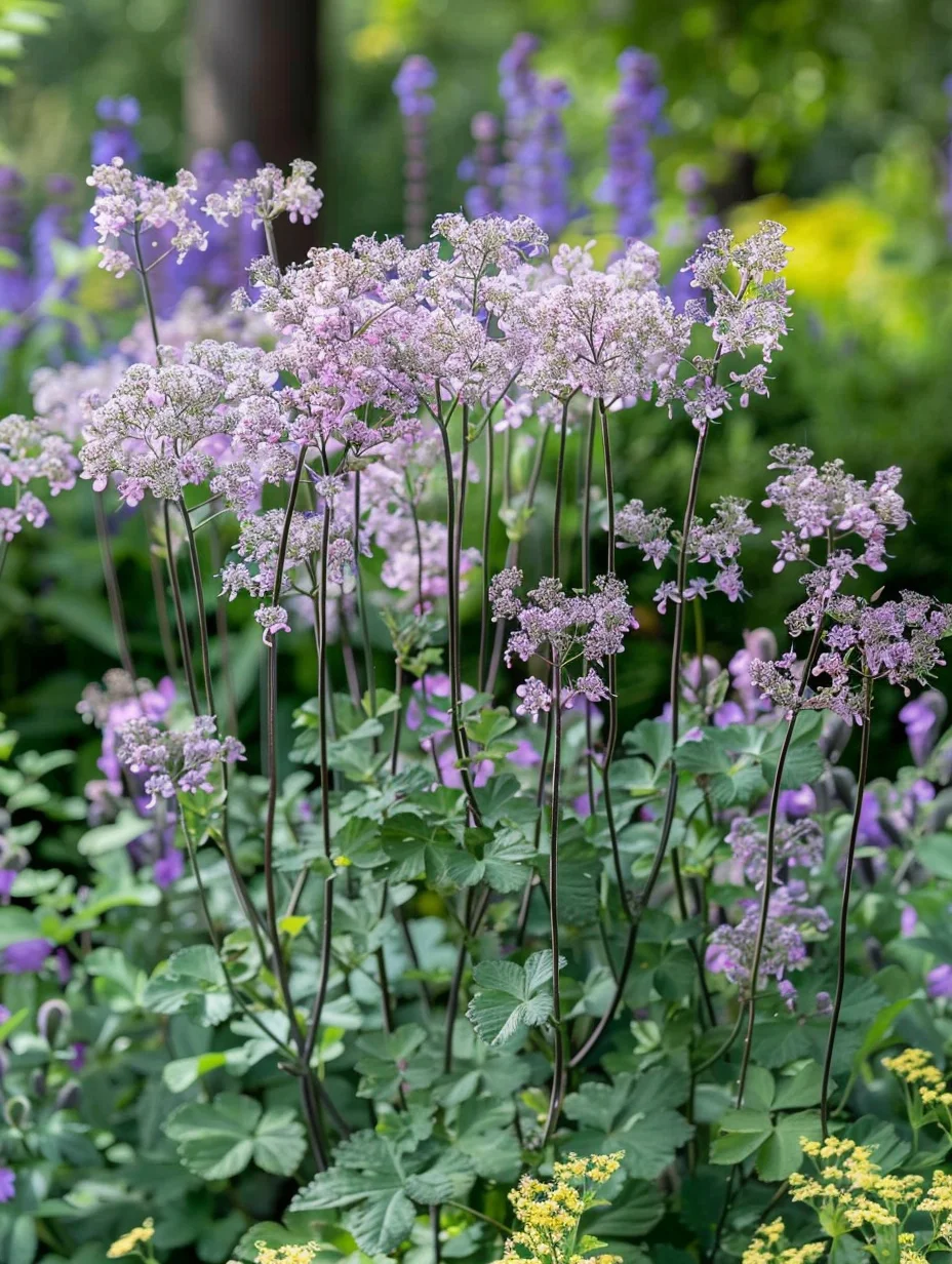10 x  Biologische Ruit (Thalictrum rochebrunianum ) D 11 H 15 cm
