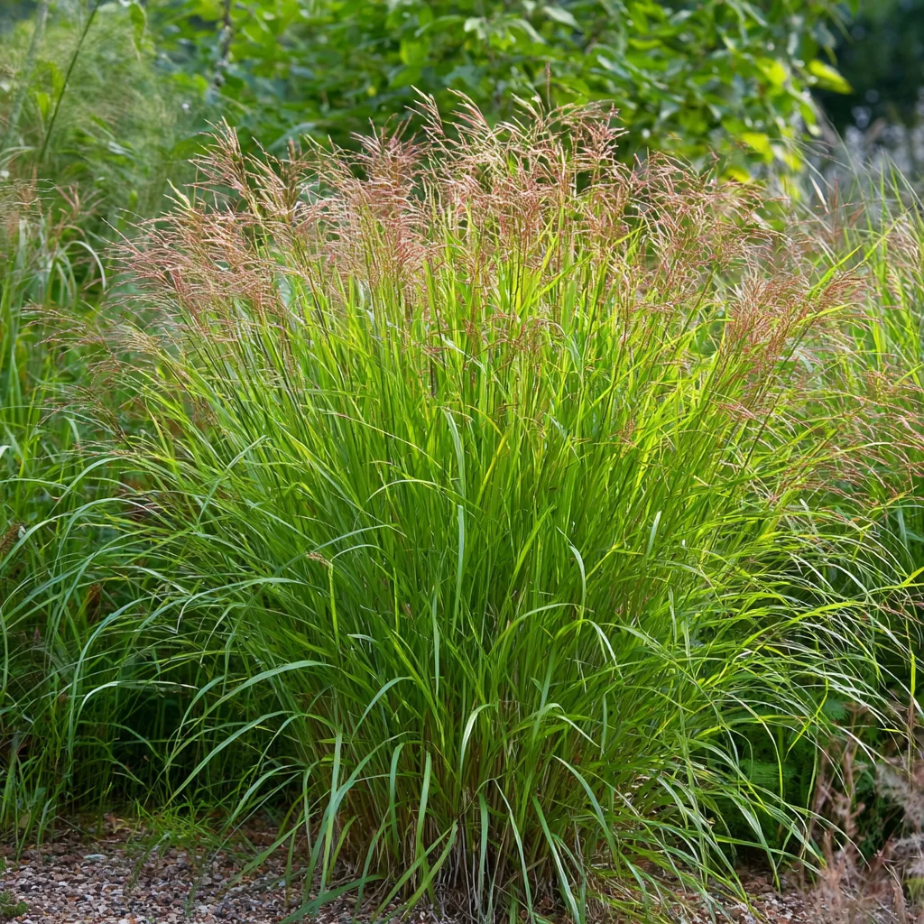 10 x  Biologische Chinees riet (Miscanthus sinensis 'Kleine Silberspinne' ) D 12 H 15 cm