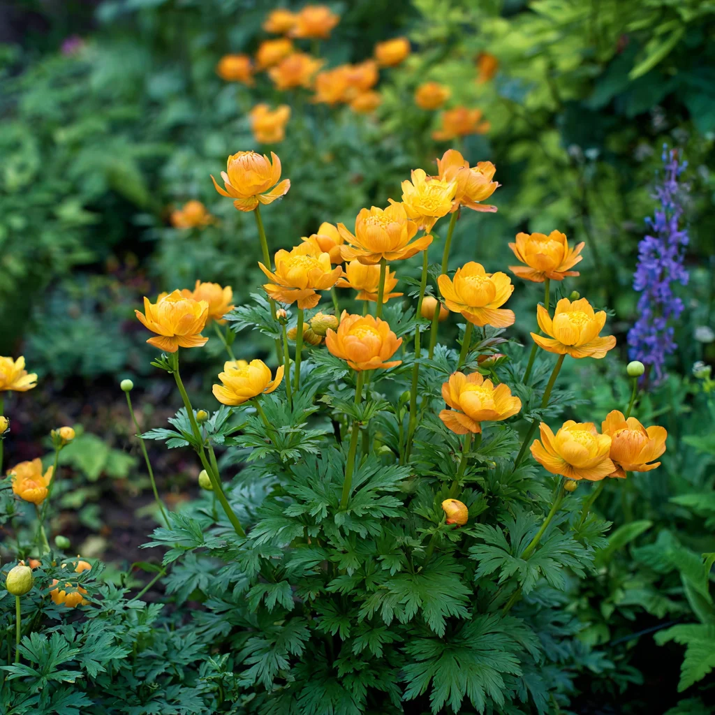 10 x  Biologische Kogelboterbloem (Trollius chinensis 'Golden Queen' ) D 11 H 15 cm