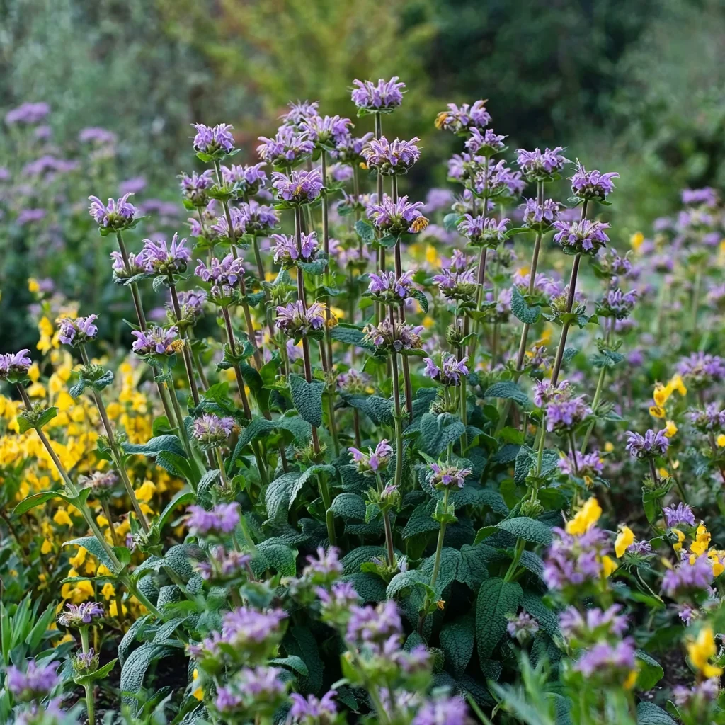 10 x  Biologische Brandkruid (Phlomis tuberosa 'Amazone' ) D 11 H 15 cm