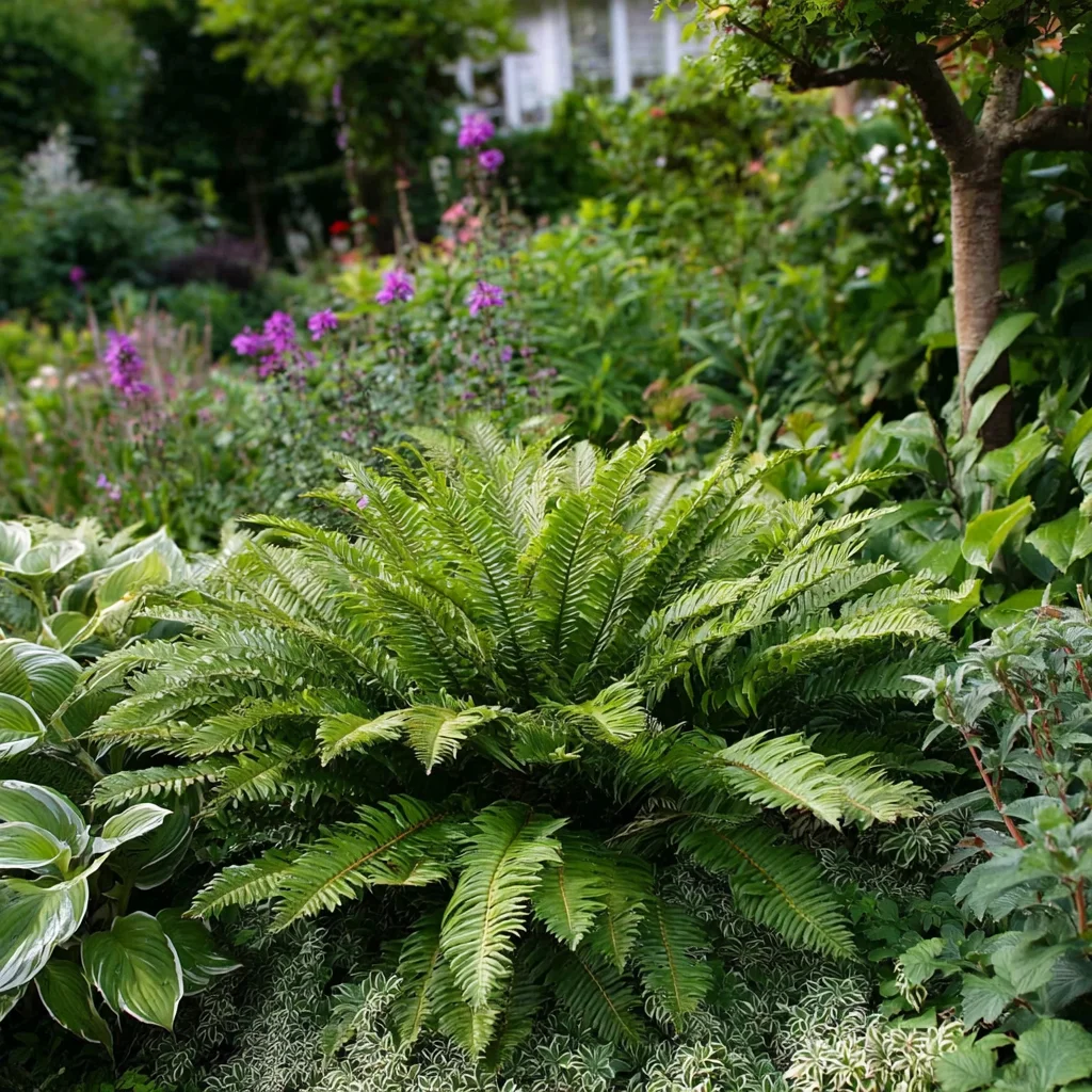 10 x  Biologische Naaldvaren (Polystichum setiverum 'Herrenhausen' ) D 12 H 15 cm