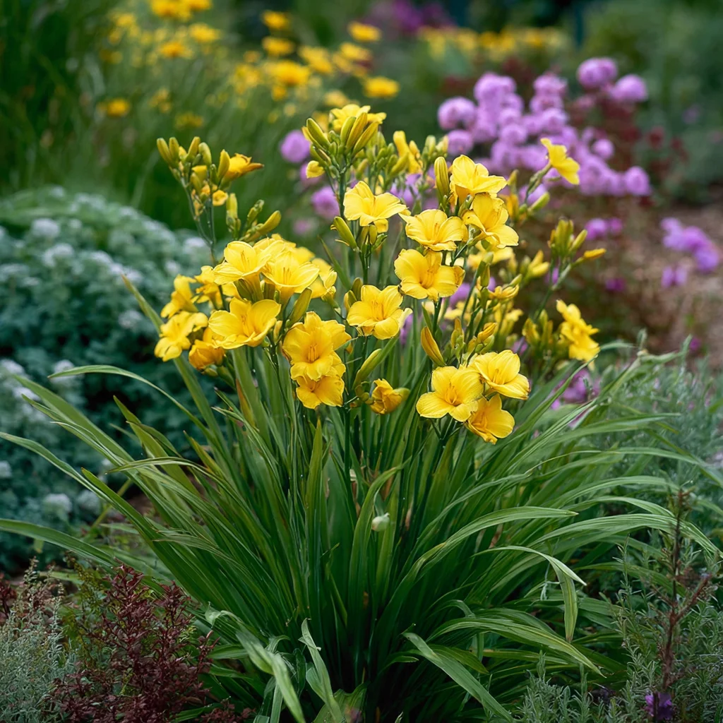 10 x  Biologische Daglelie (Hemerocallis 'Stella de Oro') D 11 H 15 cm
