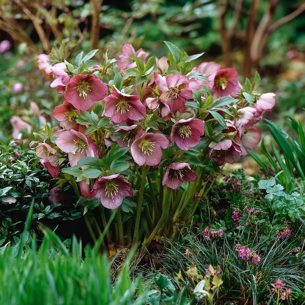 10 x  Biologische Lenteroos (Helleborus orientalis) D 11 H 15 cm