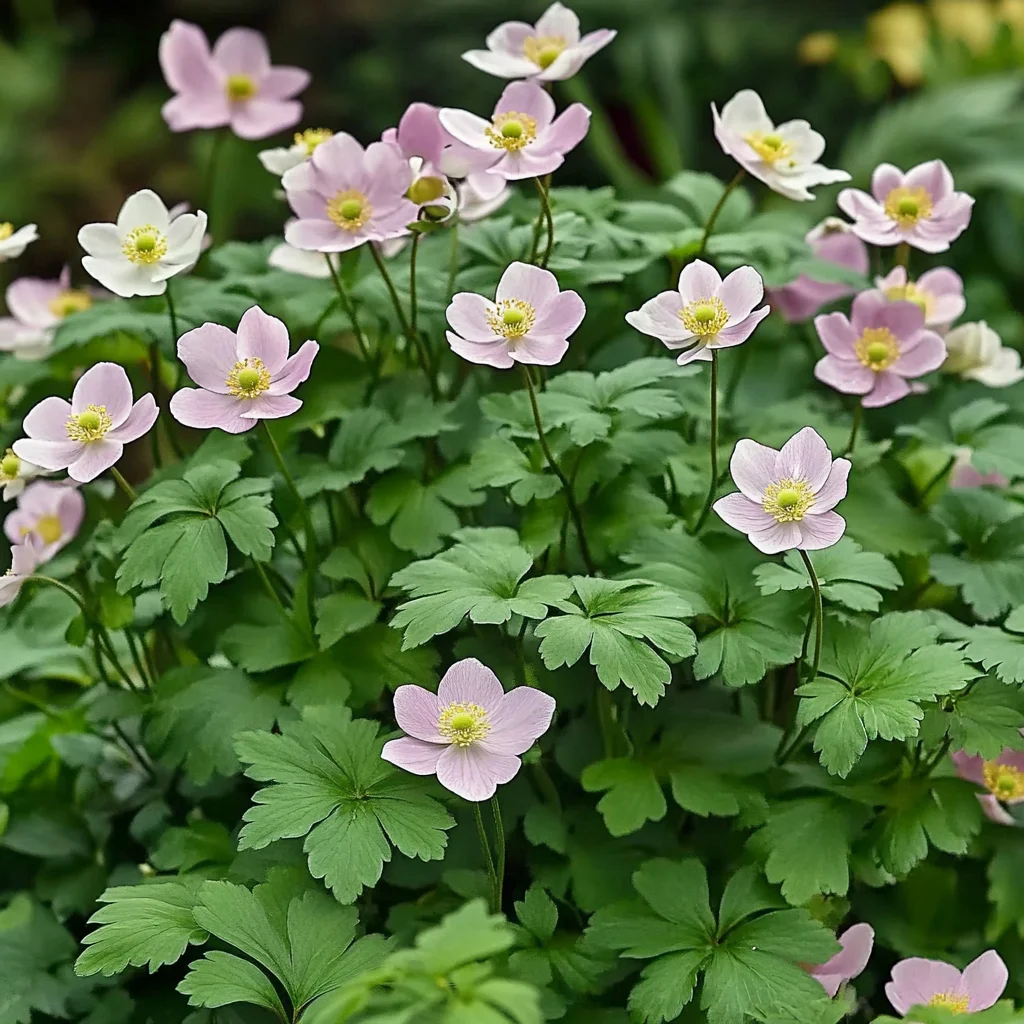 10 x Biologische Herfstanemoon (Anemone tomentosa 'Robustissima') D 11 H 15 cm