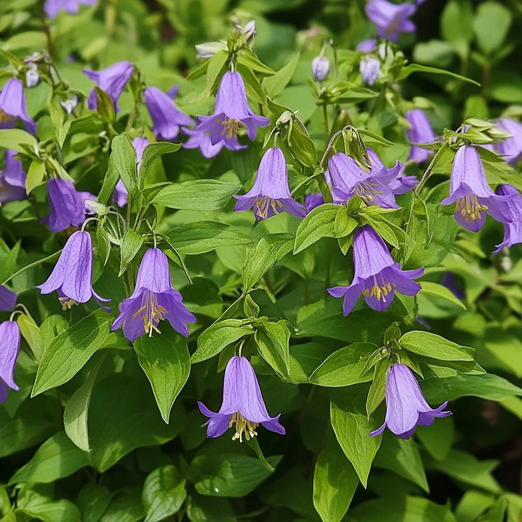 10 x Biologische Ruig klokje (Campanula trachelium) D 11 H 15 cm