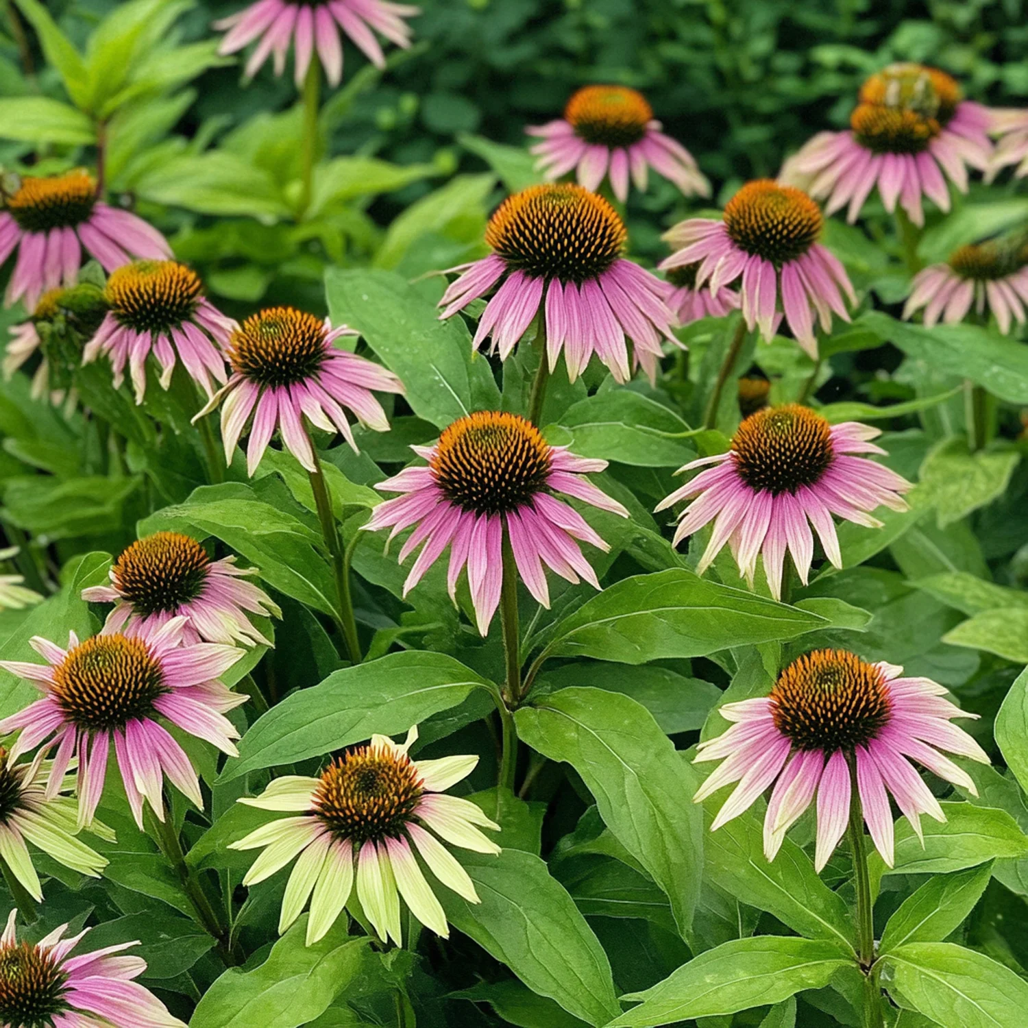 10 x Biologische Zonnehoed (Echinacea purpurea 'Magnus') D 11 H 15 cm